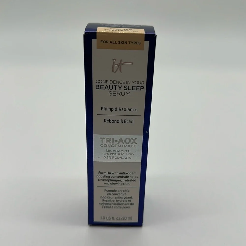 It Cosmetics Confidence In Your Beauty Sleep Pillow Serum  1.0 fl oz./30ml New